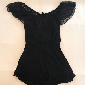Women’s black romper